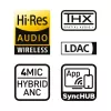 HATOR Phoenix 2 draadloos headset bedraad & draadloos hoofdband gaming USB Type-C / USB Type-A Bluetooth wit