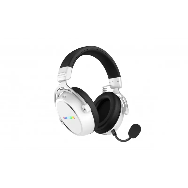 HATOR Hypergang 3 draadloos headset hoofdband gaming USB Type-C / USB Type-A Bluetooth wit