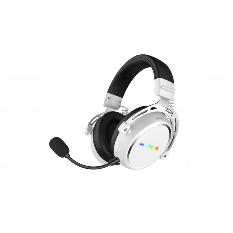 HATOR Hypergang 3 draadloos headset hoofdband gaming USB Type-C / USB Type-A Bluetooth wit