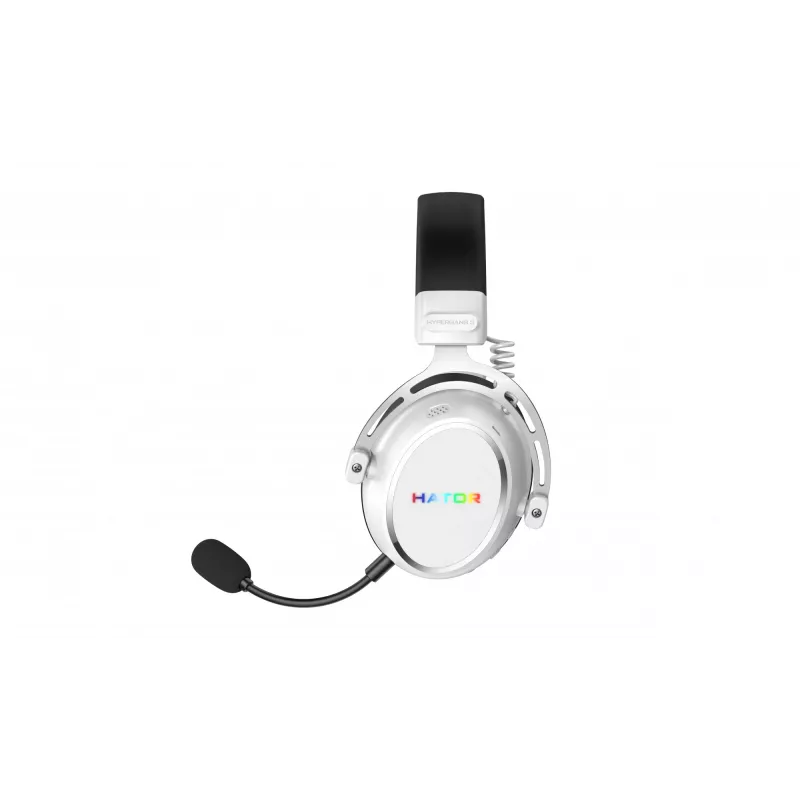 HATOR Hypergang 3 draadloos headset hoofdband gaming USB Type-C / USB Type-A Bluetooth wit