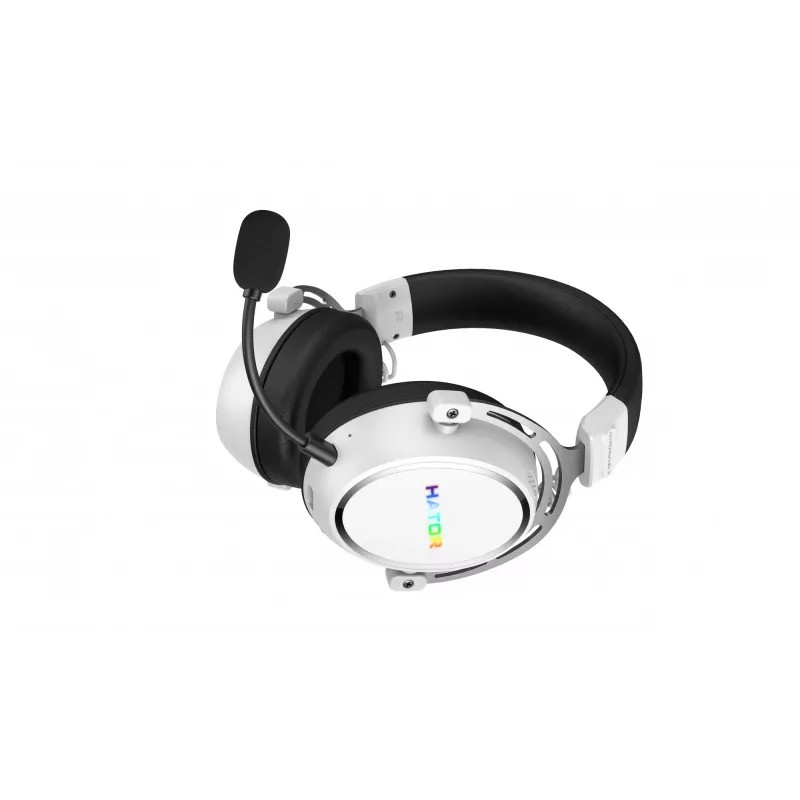 HATOR Hypergang 3 draadloos headset hoofdband gaming USB Type-C / USB Type-A Bluetooth wit