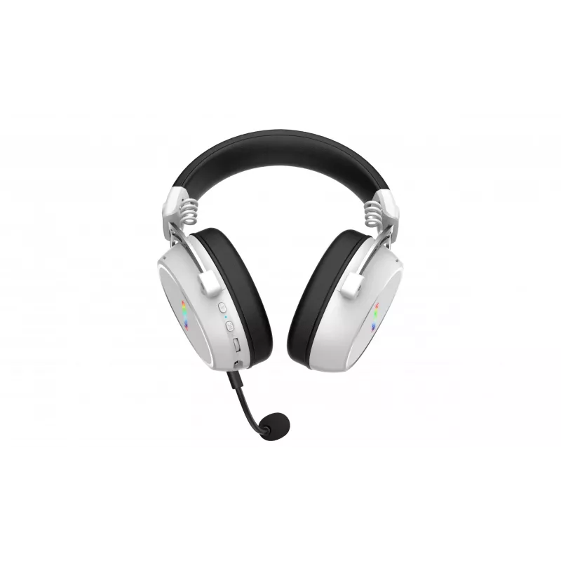 HATOR Hypergang 3 draadloos headset hoofdband gaming USB Type-C / USB Type-A Bluetooth wit
