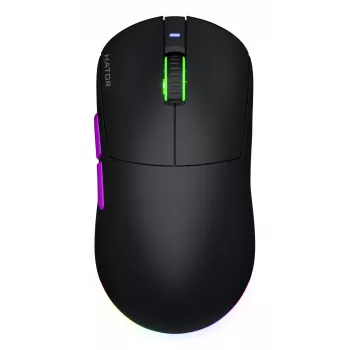 HATOR Quasar 3 Ultra 8K Wireless muis gaming dubbelhandig RF Wireless + Bluetooth + USB Type-A optisch 30000 DPI