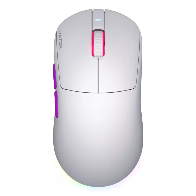 HATOR Quasar 3 Ultra 8K Wireless muis gaming dubbelhandig RF Wireless + Bluetooth + USB Type-A optisch 30000 DPI