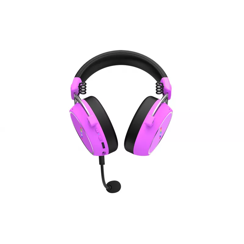 HATOR Hypergang 3 draadloos headset hoofdband gaming USB Type-C / USB Type-A Bluetooth violet