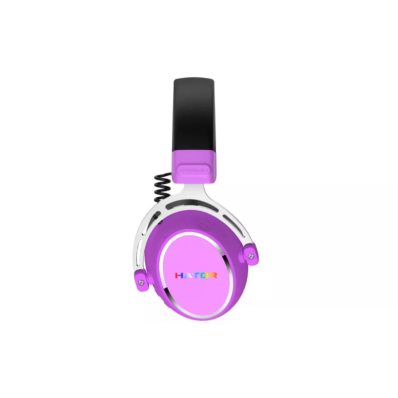 HATOR Hypergang 3 draadloos headset hoofdband gaming USB Type-C / USB Type-A Bluetooth violet