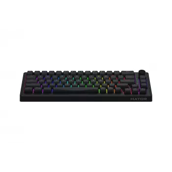 HATOR Skyfall 65 bedraad, mechanisch, USB-C, Aurum Sterling, 70M aanslagen, RGB, zwart, 790g
