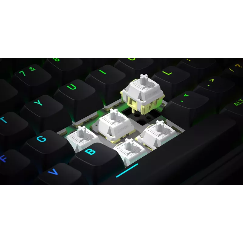 HATOR Skyfall 65 bedraad, mechanisch, USB-C, Aurum Sterling, 70M aanslagen, RGB, zwart, 790g