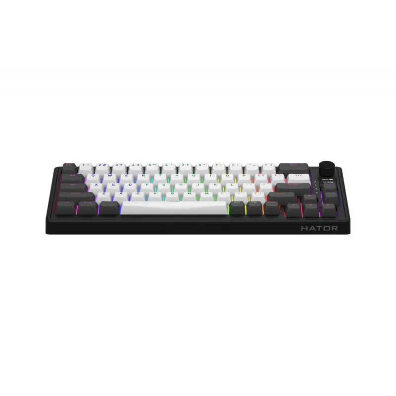 HATOR Skyfall Pro Wireless 65 toetsenbord gaming USB + RF draadloos + Bluetooth QWERTY US Engels zwart, grijs