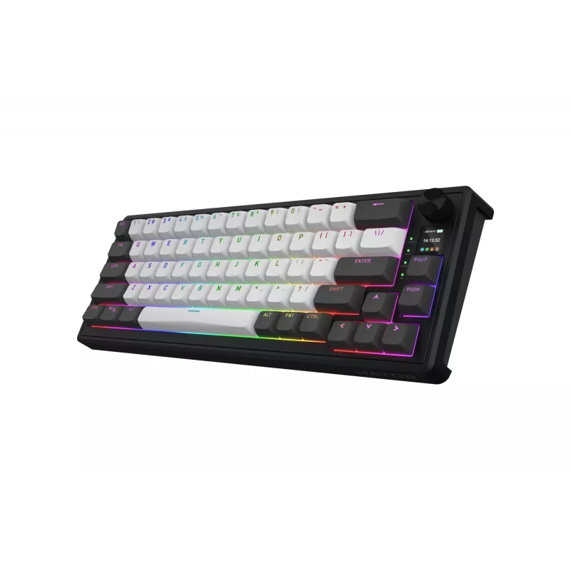 HATOR Skyfall Pro Wireless 65 toetsenbord gaming USB + RF draadloos + Bluetooth QWERTY US Engels zwart, grijs