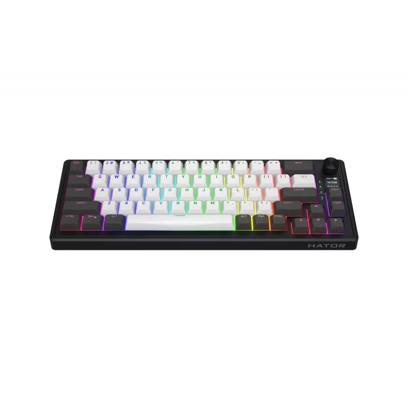 HATOR Skyfall Pro Wireless 65 toetsenbord gaming USB + RF draadloos + Bluetooth QWERTY US Engels zwart, grijs