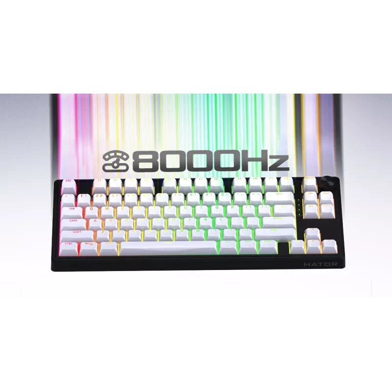 HATOR Skyfall 65 MAG ULTRA 8K toetsenbord gaming USB QWERTY US-Engels zwart, wit