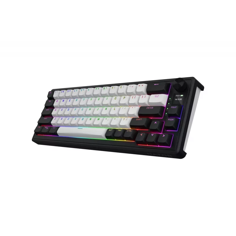 HATOR Skyfall 65 MAG ULTIMA 8K draadloos toetsenbord gaming USB + RF draadloos + Bluetooth QWERTY US Engels zwart, wit