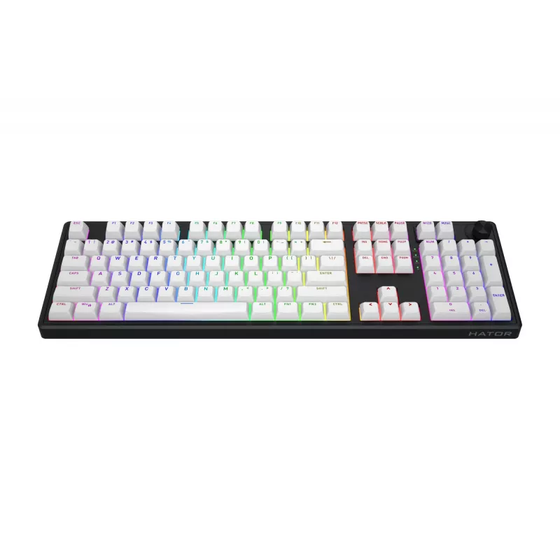HATOR Skyfall Wireless 100 toetsenbord gaming USB + RF draadloos + Bluetooth QWERTY US Engels zwart, wit