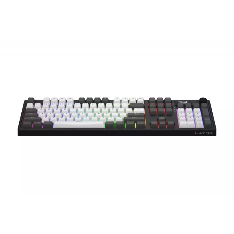 HATOR Skyfall Pro Wireless 100 toetsenbord gaming USB + RF draadloos + Bluetooth QWERTY US Engels zwart, grijs