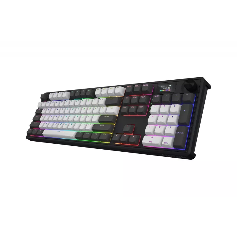HATOR Skyfall Pro Wireless 100 toetsenbord gaming USB + RF draadloos + Bluetooth QWERTY US Engels zwart, grijs