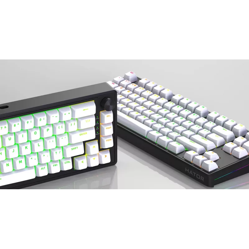 HATOR Skyfall 80 MAG ULTRA 8K toetsenbord gaming USB QWERTY US-Engels zwart, wit