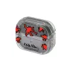 Hoes Samsung Keith Haring Slickback voor Galaxy Buds3 Pro rood transparant