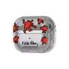 Hoes Samsung Keith Haring Slickback voor Galaxy Buds3 Pro rood transparant