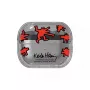 Hoes Samsung Keith Haring Slickback voor Galaxy Buds3 Pro rood transparant
