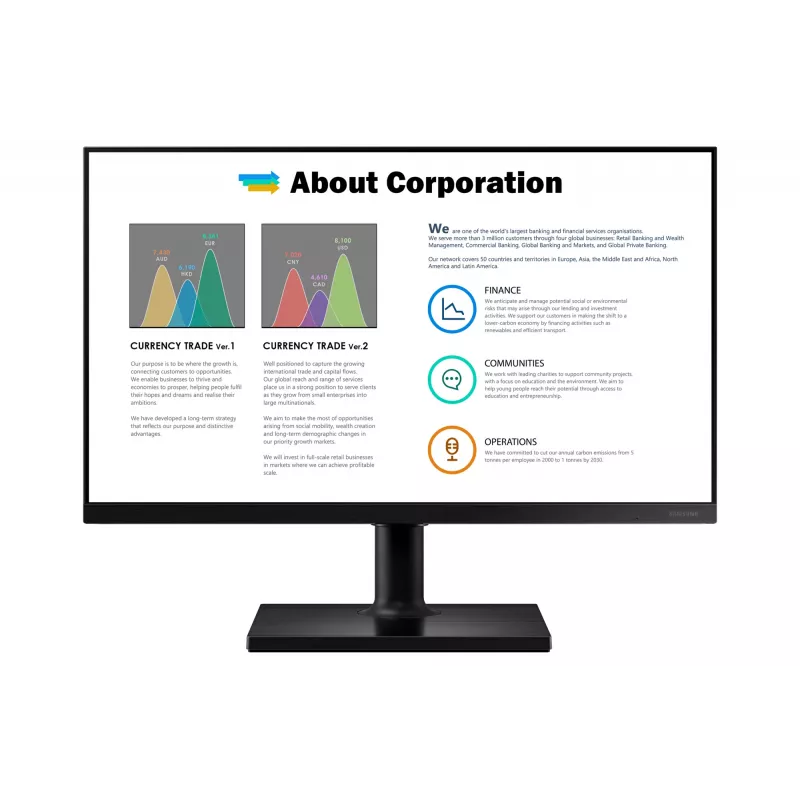 Samsung T45F computermonitor 68,6 cm (27 inch) 1920 x 1080 pixel Full HD LED zwart