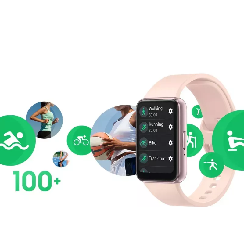 Samsung Galaxy Fit3 4,06 cm (1,6 inch) AMOLED 40 mm Digital 256 x 402 Pixel Touchscreen grijs