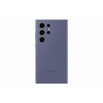 Silicone hoesje Samsung Galaxy S24 Ultra violet monochromatisch
