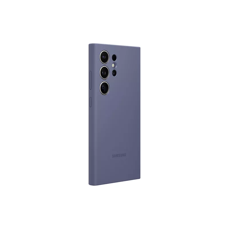 Silicone hoesje Samsung Galaxy S24 Ultra violet monochromatisch