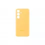 Samsung Galaxy S24 gele silicone hoesje monochromatische pasvorm