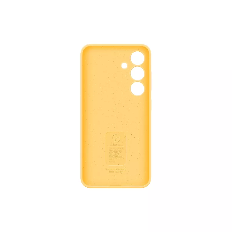 Samsung Galaxy S24 gele silicone hoesje monochromatische pasvorm