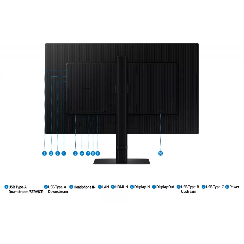 Samsung S60UD computermonitor 68,6 cm (27 inch) 2560 x 1440 pixel Quad HD LCD zwart