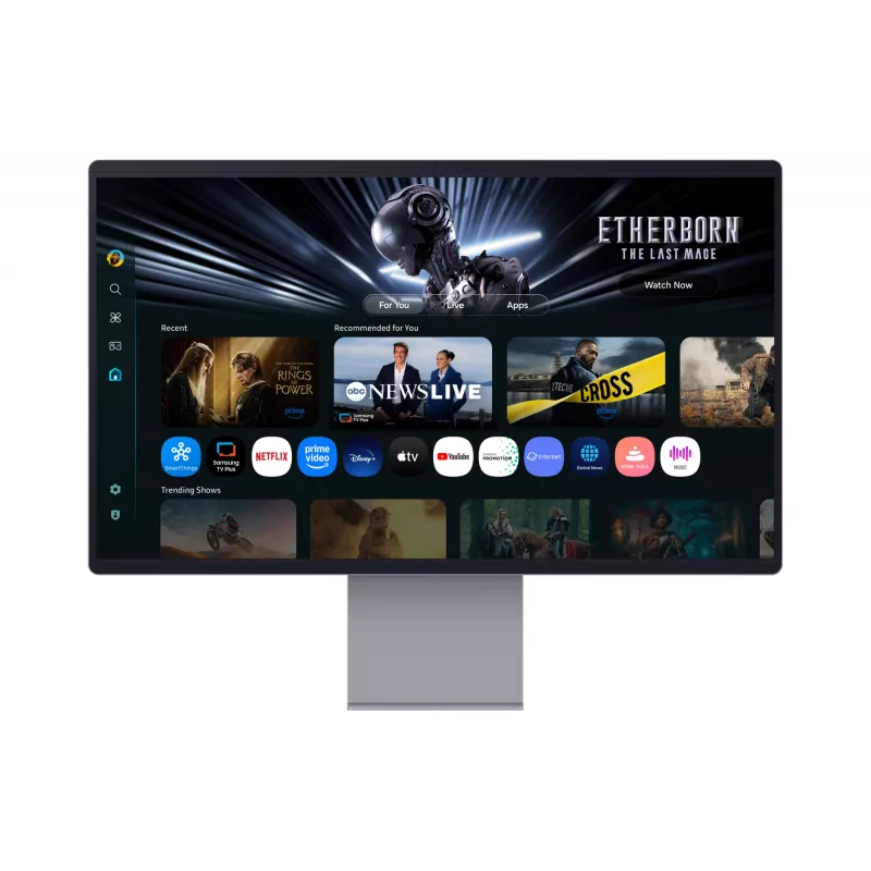 Samsung M90SF computermonitor 81,3 cm (32 inch) 3840 x 2160 pixel 4K Ultra HD OLED zilver