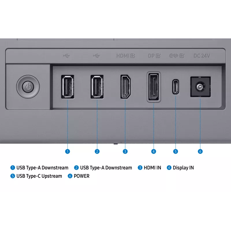 Samsung M90SF computermonitor 81,3 cm (32 inch) 3840 x 2160 pixel 4K Ultra HD OLED zilver