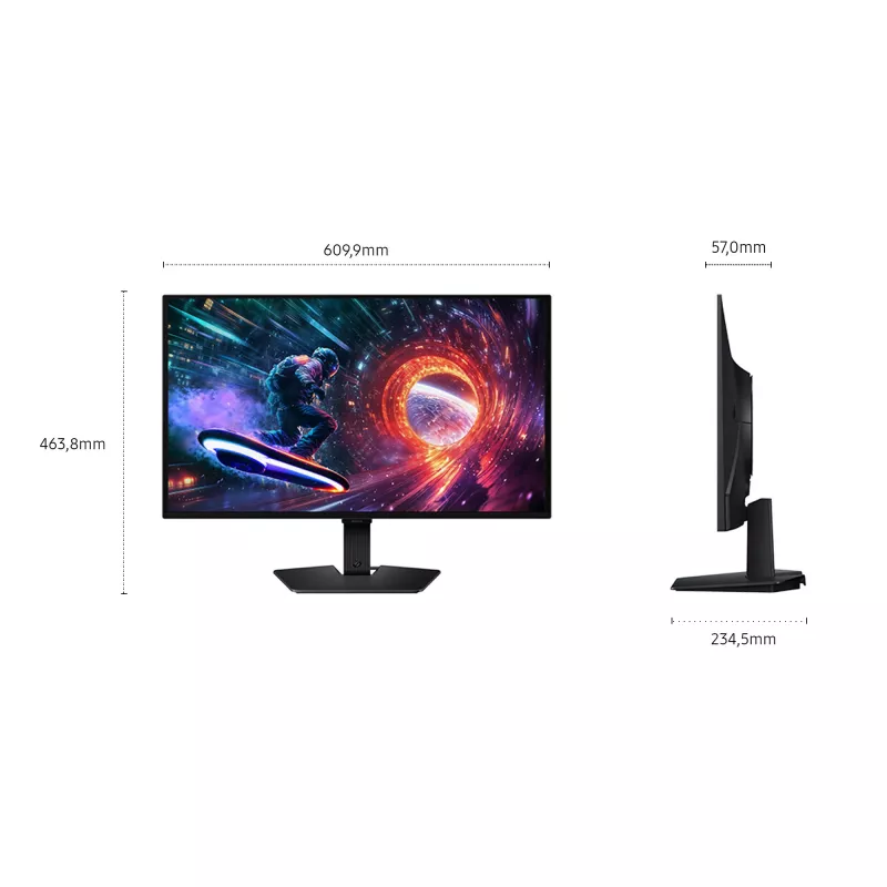 Samsung G50F computermonitor 68,6 cm (27 inch) 2560 x 1440 pixel Quad HD OLED zwart