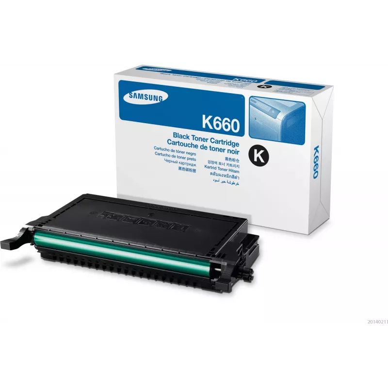 Samsung CLP-K660A zwarte toner, 2500 pagina's, zwart, 1 st.