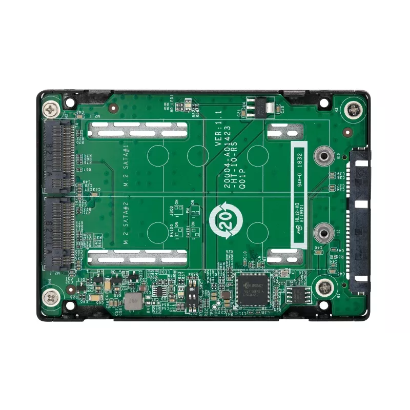 QNAP QDA-A2MAR Geheugenbehuizing SSD-behuizing zwart M.2