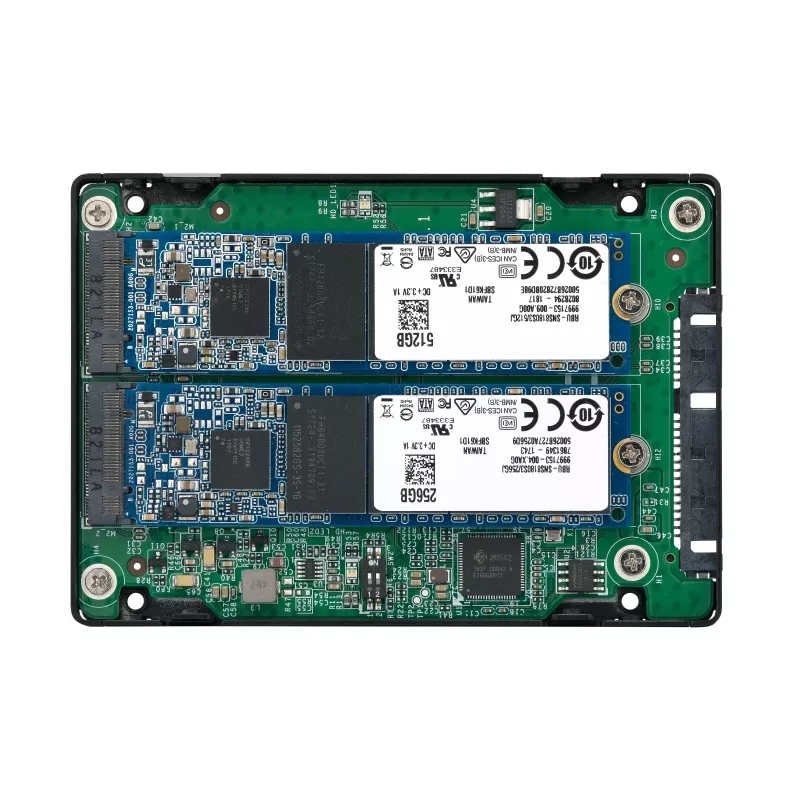 QNAP QDA-A2MAR Geheugenbehuizing SSD-behuizing zwart M.2