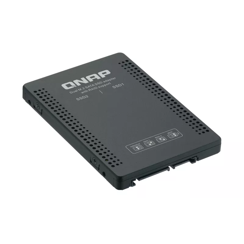 QNAP QDA-A2MAR Geheugenbehuizing SSD-behuizing zwart M.2