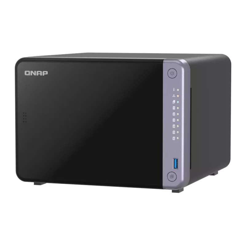 QNAP TS-632X-4G NAS/opslagserver Tower Alpine Alpine AL-524 4 GB DDR4 QNAP QTS zwart