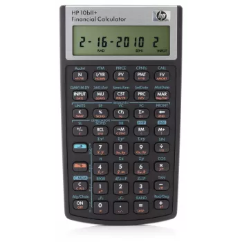 HP 10bII+, zakformaat, financiën, 1 regel, zwart