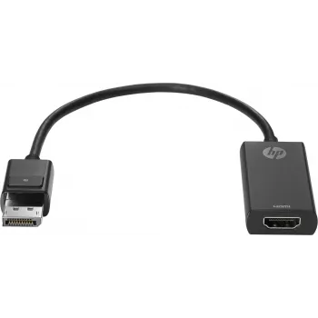 HP DisplayPort-naar-HDMI-1.4-adapter, DisplayPort, HDMI, zwart