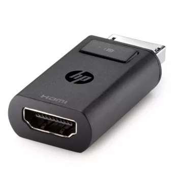 HP DisplayPort-naar-HDMI-1.4-adapter, DisplayPort, HDMI, zwart