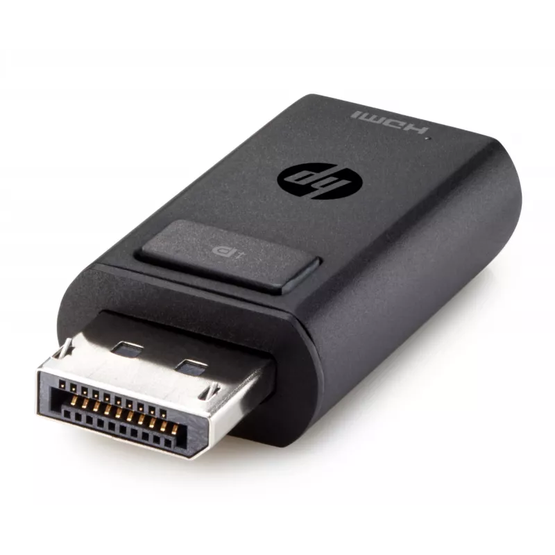 HP DisplayPort-naar-HDMI-1.4-adapter, DisplayPort, HDMI, zwart