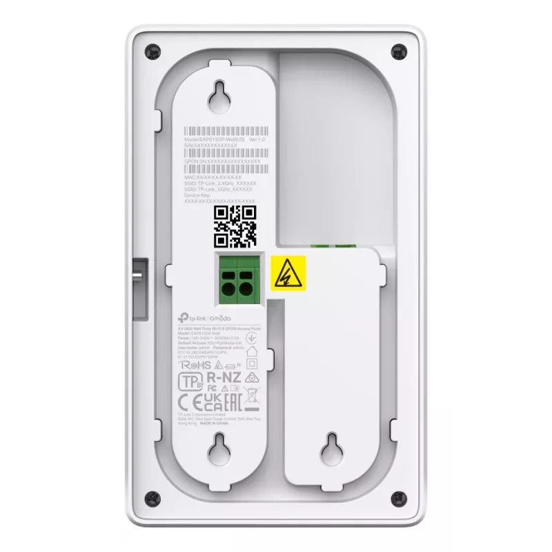 TP-Link Omada EAP625GP-WALL draadloos access point 1201 Mbit/s wit Power over Ethernet (PoE)