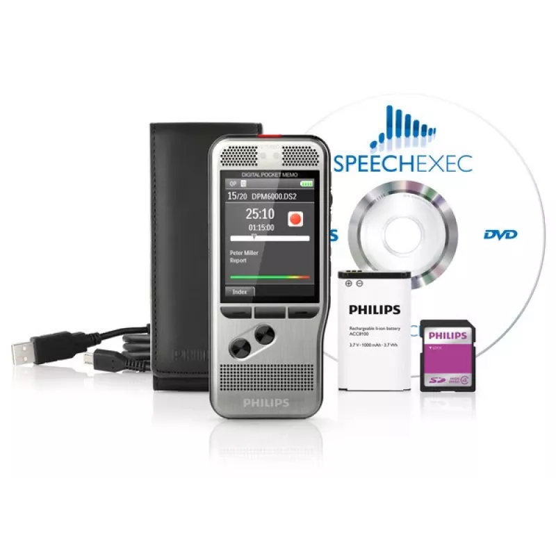 Philips DPM6000 flashkaart zwart, zilver