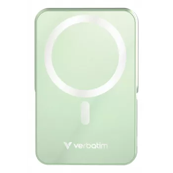 Verbatim Charge 'n' Go magnetische draadloze powerbank met standaard – 10000 mAh groen