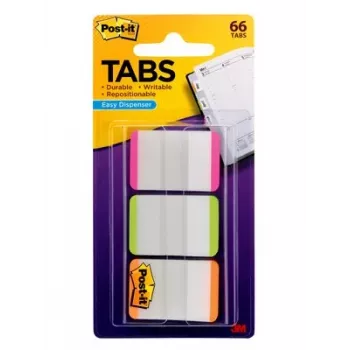 3M 686L-PGO registertab blanco registertab groen, oranje, roze, wit