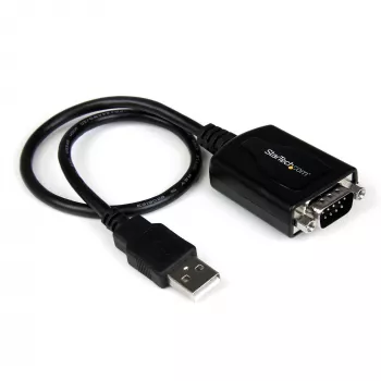 StarTech.com 1 ft USB-naar-RS232-serieel-DB9-adapterkabel met COM-behoud