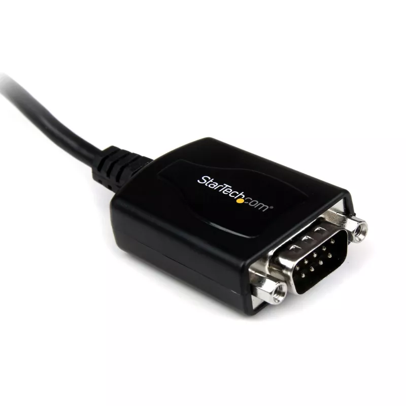 StarTech.com 1 ft USB-naar-RS232-serieel-DB9-adapterkabel met COM-behoud