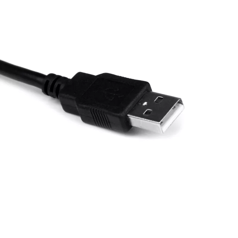 StarTech.com 1 ft USB-naar-RS232-serieel-DB9-adapterkabel met COM-behoud